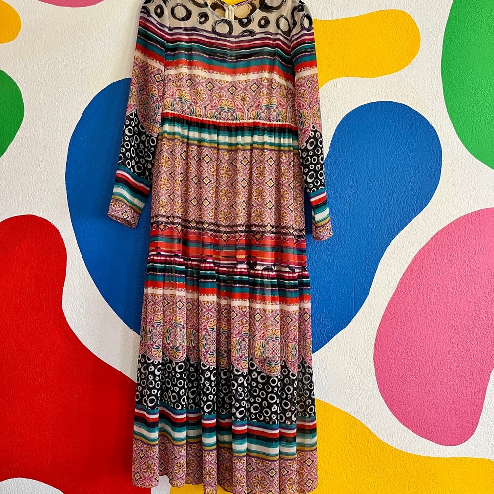 Anthropologie Multicolor Maxi Dress